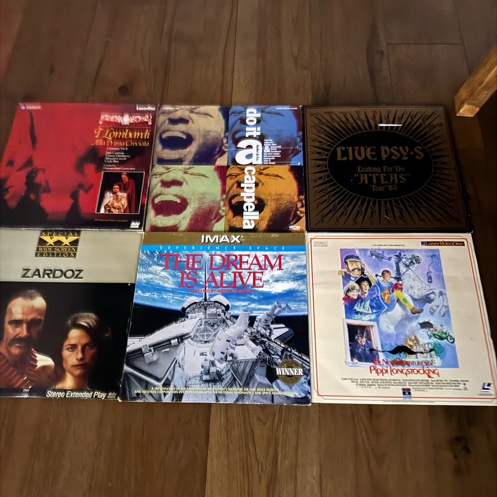 Collection of Vintage laser disks
